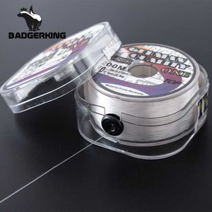 Fishing Accessories 200m fluorocarbon fishing line white brown sinking high Abrasion Resistance stretchable peche carp carbon coating fishing line P230325