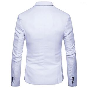 Men's Suits Suit Coat Temperament Men Blazer Male Fine Stitching Stylish Slimming One Button Jacket