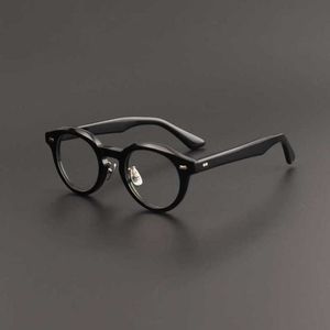 Designer de luxo Os óculos de sol de alta qualidade 20% de desconto na moda de personalidade redonda da placa artesanal japonesa pode ser combinada com uma estrutura grande