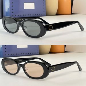 90's style Vintage Oval Frame Women Designer Sunglasses Pc Manufacture Sun glasses 0961 disco Rivets Eyeglasses brwon cat's eye outdoor Hip Hop Polarized Adumbral