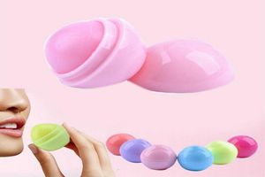 Cute Round Ball 3D Lip Balm Fruit Flavor Mouth Beauty Natural Moisturizing Lips Care Balms Lipstick5340965