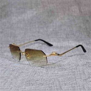 Occhiali da sole da spiaggia da uomo e da donna firmati 20% di sconto Occhiali da vista quadrati da uomo senza montatura stile leopardo Montatura trasparente per donne che leggono sfumature all'aperto Oculos Gafas