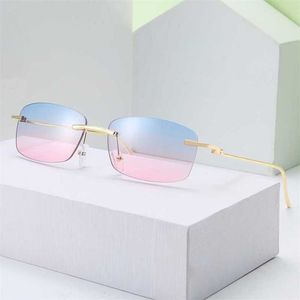 10% de desconto em designer de luxo Novos óculos de sol masculinos e femininos 20% de retro homens de moda feminina gama sem aro de vidro por atacado Gafas Gafas