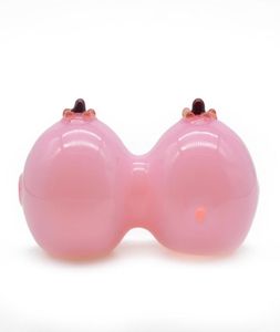 Funny Titty Glass Hand Pipe Sexy Smoking Spoon Tubs Tobacco Bongs Bongos Bubbler Dry Herb4412842