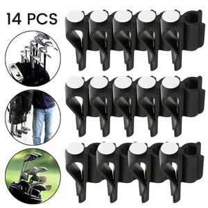 Other Golf Products 14 Pcs Golf Putter Holder Golf Bag Clip Fixed Golf Clubs Buckle Ball Training Aids Outdoor Sports Game Accessories Swing Trainer 230325