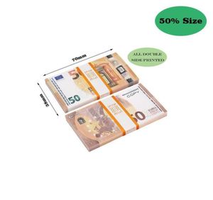 Auto dvr bambole prop denaro fattura faux copia carta carta fest toys USA 20 50 100 dollari falsi euro banconota per bambini Christma1790184o8ap