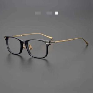 Men's Luxury Designer Women's Sunglasses Japan high-end glasses frame male myopia Ye Jingyan same pure titanium big face transparent