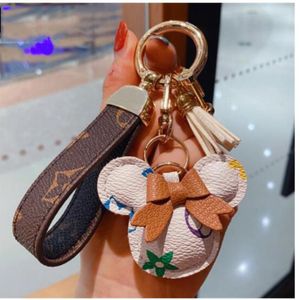 Designer Keychain Mouse Diamond Chain Design Design Caratteri Chiave Bagta Pieno Flower Cioncant Gioielli Keyring Fashi