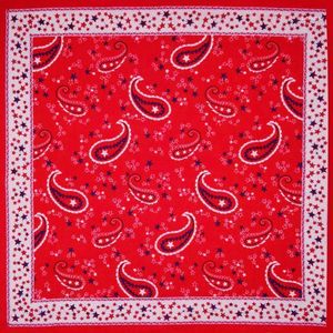 Scarves Square Towel Hip Hop Kerchief Red Paisley Cashew Cotton Hip-hop Retro Head Wear Men And Women Scarf Play Cool Hair Band1