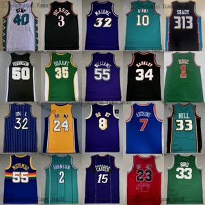 Larry Bird Jersey Mitchell과 Ness 농구 Allen Iverson Dennis Rodman Charles Barkley Vince Carter Carmelo Anthony Kevin Durant Garnett