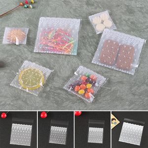 Gift Wrap 100pcs White Lace Plastic Self Adhesive Cookie Packaging Bag Candy Snack Baking Bags Wedding Party Supplies