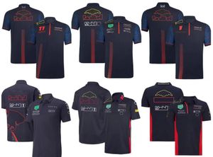 T-shirt con risvolto della squadra estiva della polo da corsa F1 personalizzazione dello stesso stile