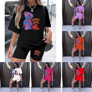 Plus Sizes 3xl 4xl 5xl Women Tracksuits Two Pieces Set Designer New Large Letters Pattern Printed T-shirt Shorts Suits Outfits Summer