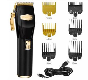 Zawód włosy strzyżenia Zestaw trymer fryzjer fryzjer tnąca fryzura fryzura gold złota czerwona czarna czarna fryzjer fryzjer brody t outliner clipper ładowanie USB