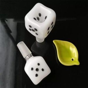 Hookahs White dice bubble , Wholesale Glass bongs Oil Burner Glass Pipes Water Pipes Oil