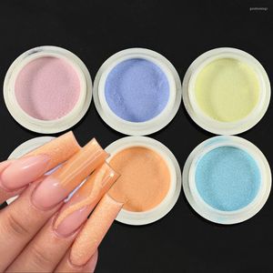 Paznokcie brokat 6pc/Set Sandy Sugar proszek i do paznokci mieszane cekiny sześciokątne cekiny Chrome Pigment Pigment Manicure Decor #