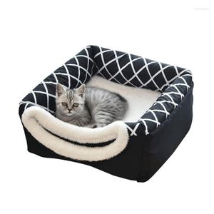 Cat Beds Pet Space House Soft Nest Kennel Bed Cave Sleeping Bag Mat Pad Tent Pets Winter Warm Cozy