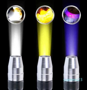 Torch Torch 3 في 1 LEDS مصادر الضوء المحمولة محمولة UV UV Flustlight Ultraviolet Gemstones المجوهرات Amber Money 211131569 51