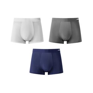 Underpants Semir Underwear Men Summer Thin Section Breathable Boxer Man Ice Silk Antibacterial Underwear 230327
