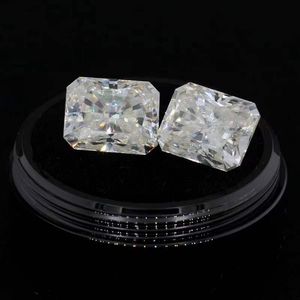 Perline Altro Rectange Radiant Cut Moissanite Loose Stone 0.5-8ct D Color VVS1 Gemstone Pass Diamond Per la creazione di gioielli fai da teAltro AltroAltro
