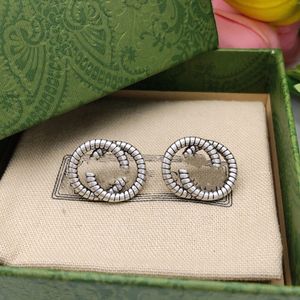 Frau Charme Ohrringe Doppel G Earing Designer Stud Perle Orecchini Mode Luxus Gold Silber GGity Schmuck Hoop Frauen Ohrringe 7887