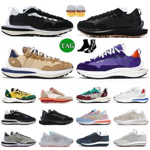 Män kvinnor Vaporwaffle Running Shoes Ldwaffle Pegasus Classic Sacais Nylon Black Gum Dark Iris Tour Yellow Fragment Wolf Grey Designer Undercover Blazer Sneakers