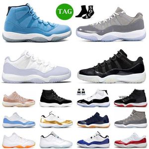 2024 Scarpe da basket Uomo Donna 11s Cerimonia di chiusura Cappello e abito Argento metallizzato con allevati Cool Grey Smeraldo leggenda blu Scarpe da ginnastica sportive da uomo Taglia 36-47