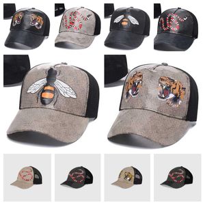 Brand Designer Snapbacks Tiger Head Hats bee snake mesh hats Fitted hats Embroidery Adjustable Football Basketball flex Beanies Flat Hat Hip Hop Sport Outdoors cap