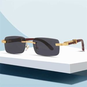 Luxury Designer Fashion Sunglasses 20% Off frameless wooden spring leg Fashion Glasses