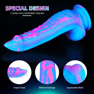 Dildos/Dongs Soft Dildo Female Masturbator Sexy Toys For Full Girl Artificial Dildo Realistic Penis Silicone Suction Cup Dildos for Women man 230327