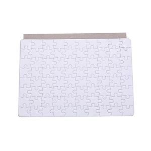 Сублимация заготовки A5 80pcs головоломки бумажные картон Diy Blank White Cjigsaw Crafts 7,8 x 5,7 дюйма 80 штук/ dhesg