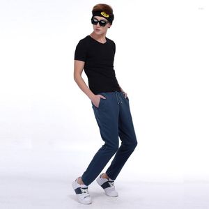 Calça masculina estilo harém moda 2023 casual skinny siptants calças gotejas de grood homens jogadores sarouel