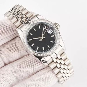 Quartz Lady Watch Başkanı Diamond çerçeve kabuk yüzü kadınlar 28/31mm 36/40mm paslanmaz saatler en düşük fiyatlı kadın otomatik mekanik bilek hediye siyah kol saati