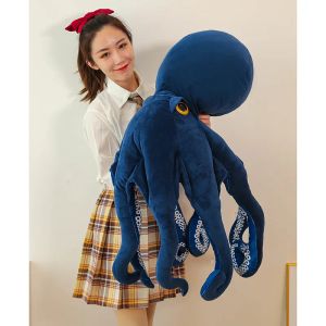 クリエイティブな新しいタコのぬいぐるみ枕ビッグソフトマリンボトムボトム子供用贈り物ギフト47インチ120cm