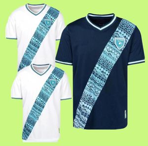 23 24 Guatemala National Team Mens Soccer Jerseys Lom Ceballos Peleg Oscar Santis Home White Away Football Shirts Adult Uniforms