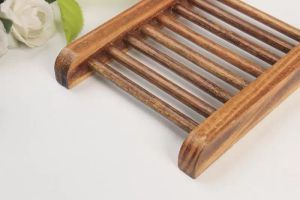 Holz Seifenschale Holz Seifenschale Halter Seife Rack Platte Behälter für Badezimmer Kostenloser Versand