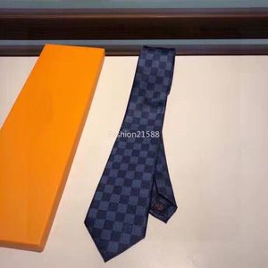 Gravatas de designer gravata masculina gravata corbata gravata de luxo masculina damier gravatas acolchoadas xadrez designer gravata de seda com caixa preto azul branco