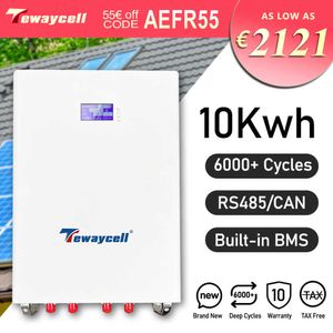 48V 200Ah Powerwall 10KW LiFePO4 Battery With RS485 CAN 6000 Cycles Built-in 200A BMS LiFePO4 Battery Pack Solar System EUNO TAX