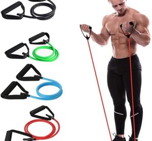 Полосы сопротивления 5 уровней с ручками йога вытягивание веревки эластичная фитнеса.