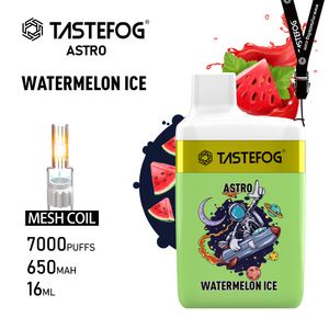 Najnowszy jednorazowy Vape POD 7000PUFFS VAPES Urządzenie 16 ml Watermelon Ice Blueberry Flavors Hurt