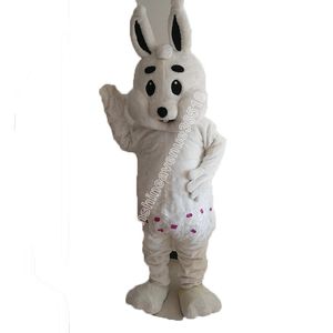 Gorąca sprzedaż biały królik Mascot Costume Top Cartoon Anime Postacie Karnawał unisex dla dorosłych rozmiar świąteczny przyjęcie urodzinowe strój na zewnątrz garnitur