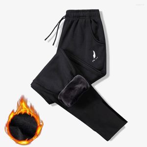 Men's Pants Leisure Outdoor Mens Thermal Trouser Sweatpants Male Mid Waist Polyester Long Sports Track Warm Winter