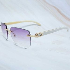 Occhiali da sole di alta qualità di design di lusso Sconto del 20% Occhiali da sole da uomo senza montatura da donna Occhiali da sole in legno Buffalo Occhiali da sole quadrati grandi Buff gafas