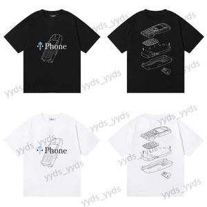 T-shirt da uomo 2023 T-shirt a maniche corte in cotone a doppio filato con stampa a lettere piccole Trapstar Design con supporto da uomo e da donna T230327