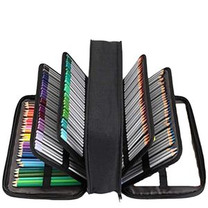 Blyertspåsar 300 slots super stora kapacitet multifunktion blyertsfodral avtagbar multi-zipper stationer förvaringspåse markör penna fall 230327