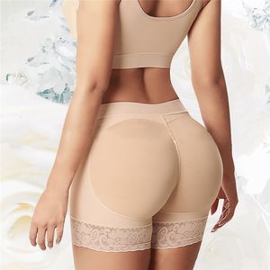 Shapers Womens Shapewear Miracle Body Shaper e nádegas Principador de levantamento falso Fake Butt acolchoado calcinha quadril escultura Boost Lace Up 230327