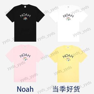 Męskie koszulki Noah Street Pure Cotton Bottle Bottle krótkie rękawy męskie i damskie pary luźne fit t-shirt ins net Red T230327