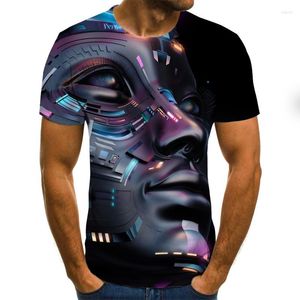 Erkek Tişörtleri Karakter 3D Baskı Rapçi Gömlek Rap Cool Street Giyim Trend T-Shirt Grafik Hip Hop Büyük Boy Üstleri 6xl