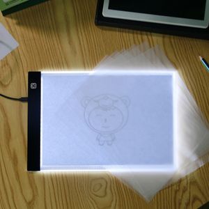 Novelty LEDING LED -lampor Pad Artist Drawing Board Electronic LEDS Light Box Art Graphic Tracing Målning Skrivbrädor Pads USB Diamond Embroidery Crestech168