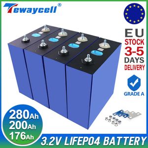 Yeni 280AH 200AH 176AH LIFEPO4 12V Şarj Edilebilir Pil Sınıf A Güneş Enerji Depolama Sistemi AB ABD Depo Vergisi Boş Hızlı Teslimat